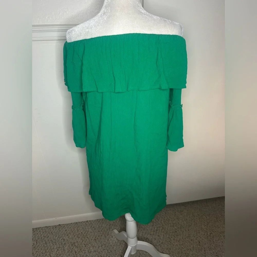 Flying Tomato Green Floral Embroidered Blouse size S - Picture 4 of 8